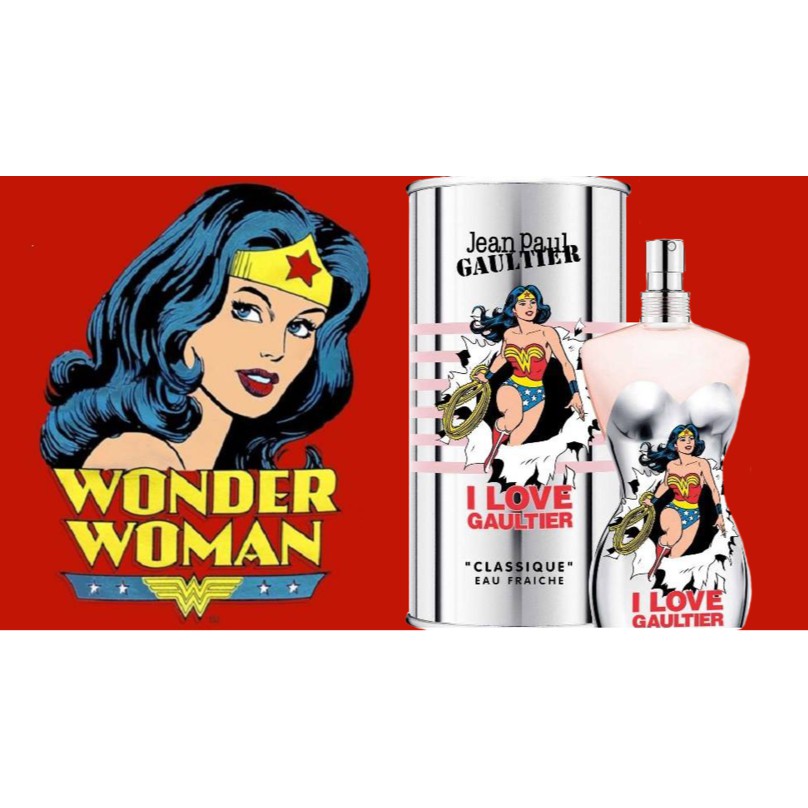 น้ำหอมแท้ JEAN PAUL GAULTIER I LOVE GAULTIER CLASSIQUE WONDER WOMAN FOR WOMEN EAU FRAICHE SPRAY 100 ML ของใหม่ กล่องขาย