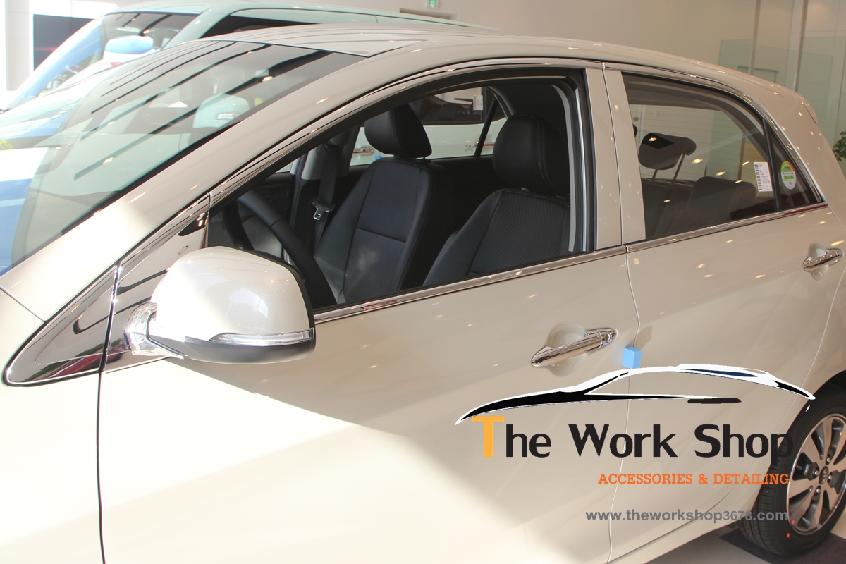 Window Accent for Picanto ( ชุดโครเมี่ยมแต่งขอบกระจกด้านล่าง )