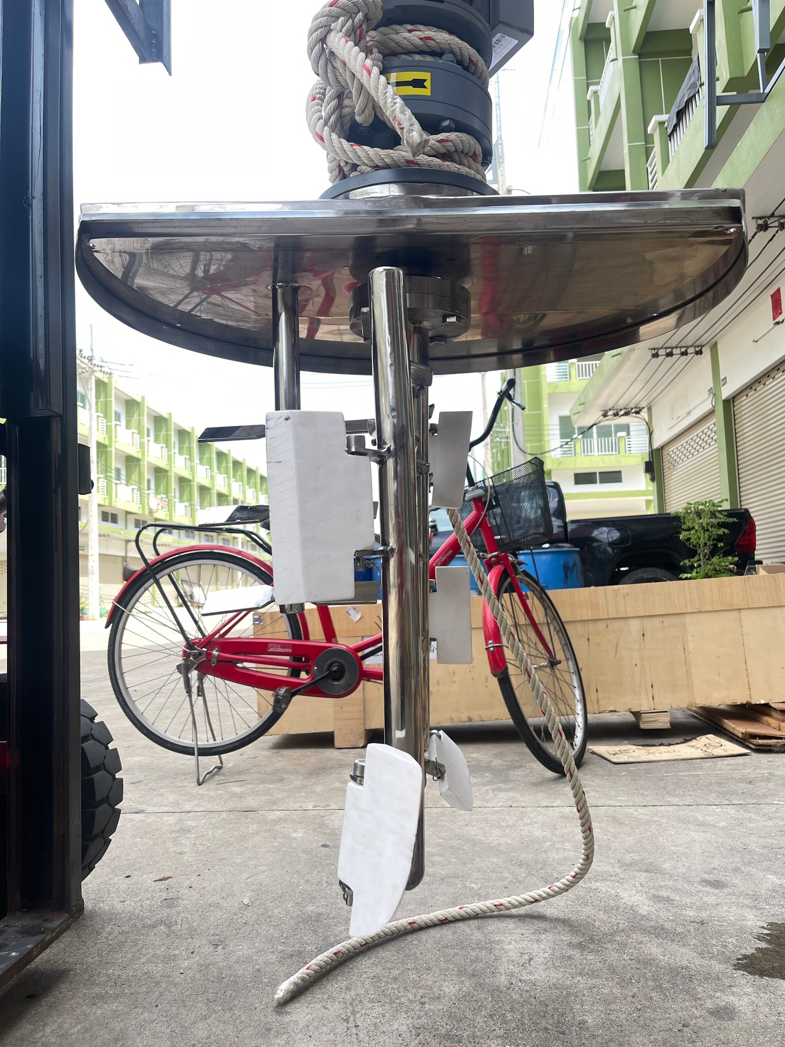 19292 เครื่องผสมของเหลวอเนกประสงค์ขนาดเล็ก สำหรับผลิตแชมพูและเคมีภัณฑ์ รุ่น CYJX mixing tank