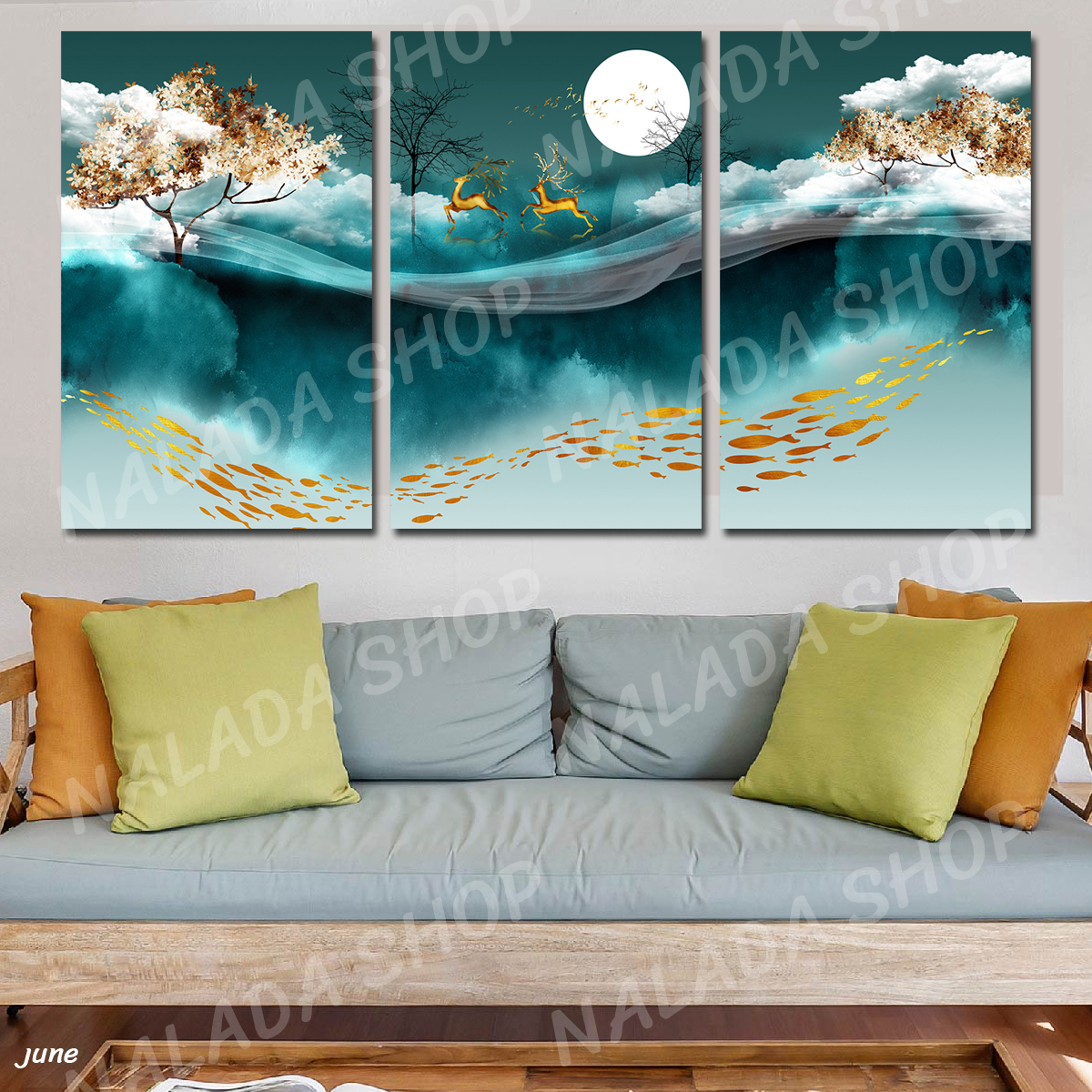 ภาพติดผนังผ้าใบแคนวาส สวย ความหมายดี 010