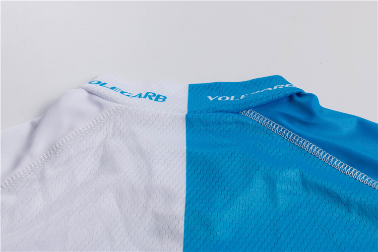 ชุดจักรยานแขนสั้น Volegarb 16 (03) สีฟ้าขาวดำ