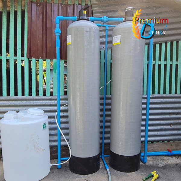 ชุดถังกรองน้ำใช้ขนาดจุสารกรอง 100 ลิตร 2 ใบ คาร์บอน+เรซิ่น +ชุดถังpeล้างสารเรซิ่น ราคาพร้อมติดตั้ง