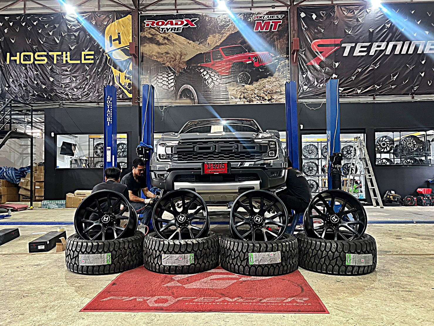 ส่งงาน RAPTOR V6 หล่อจบ ที่ Step9 ล้อแท้ HOSTILE H113