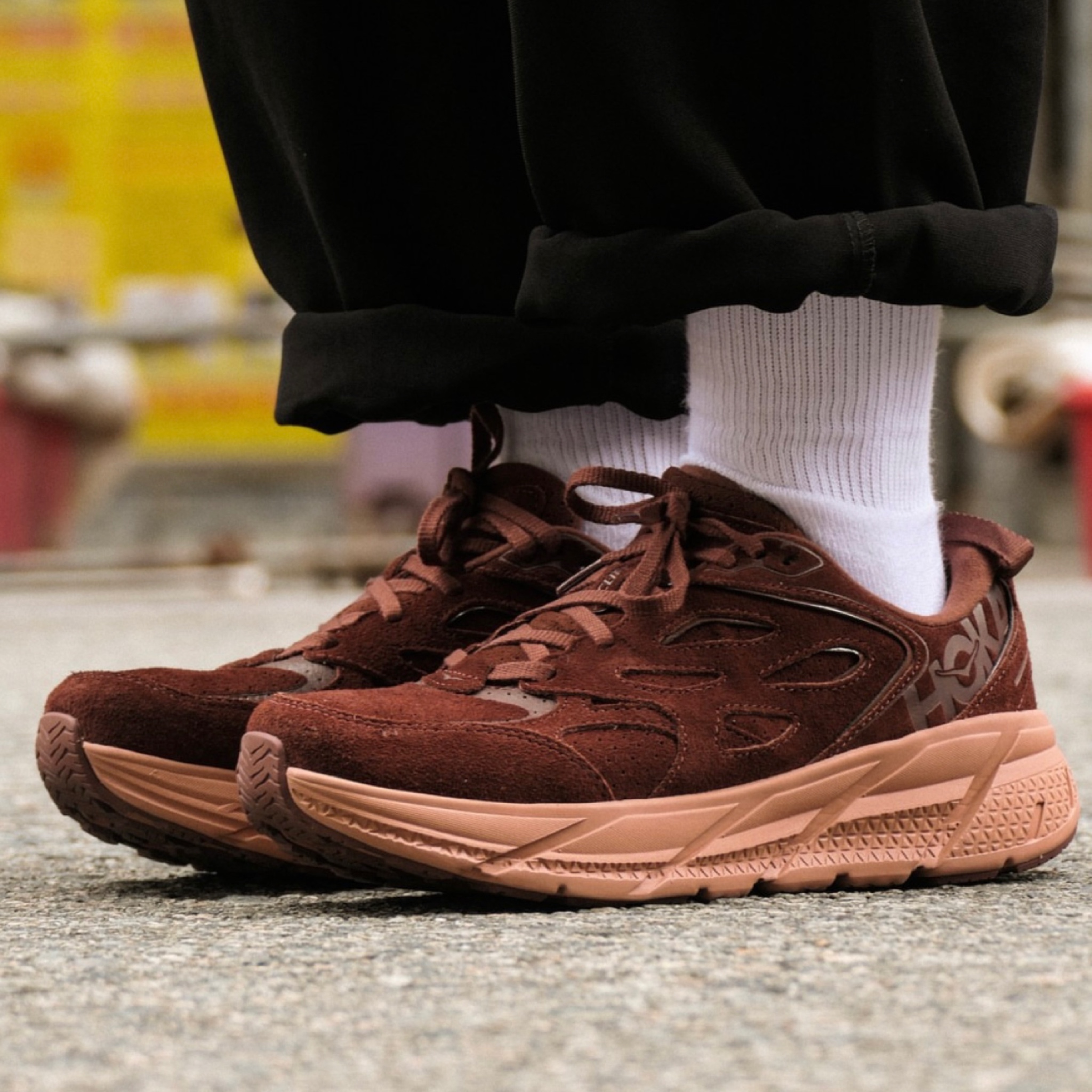 รองเท้า HOKA Clifton L Suede ‘Cappuccino’ (M9/9.5US)