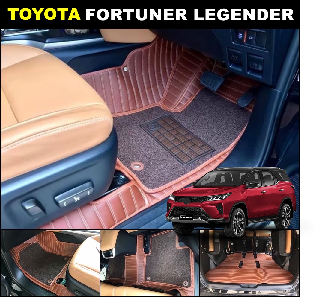 พรมปูพื้นรถยนต์ 5D PLUS TOYOTA FORTUNER LEGENDER เข้ารูป เต็มคัน