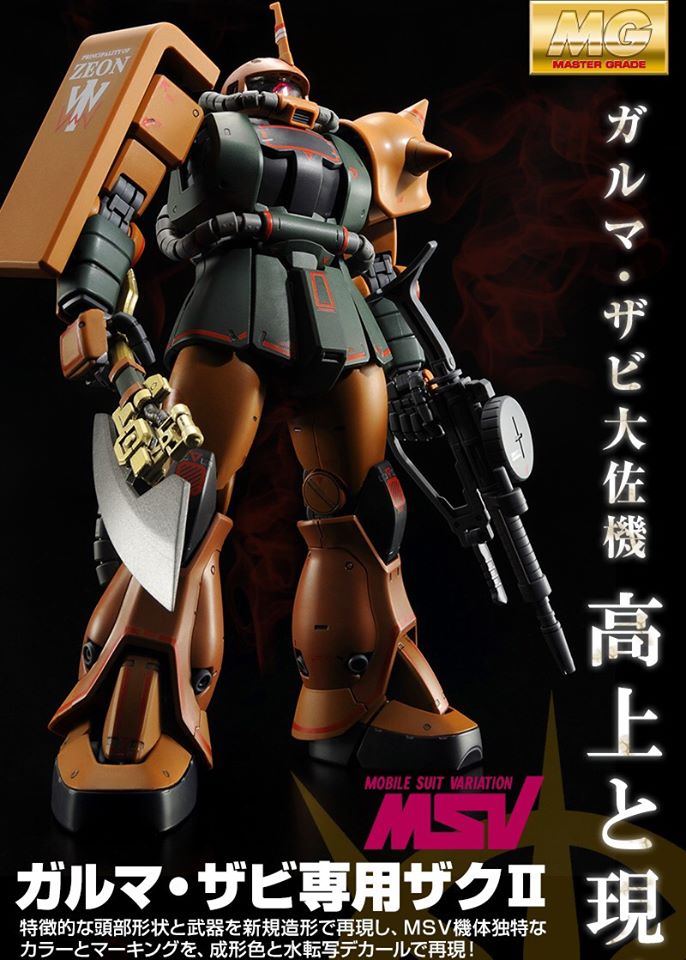 MG 1/100 MS-06FS ZAKU II (GARMA ZABI USE)