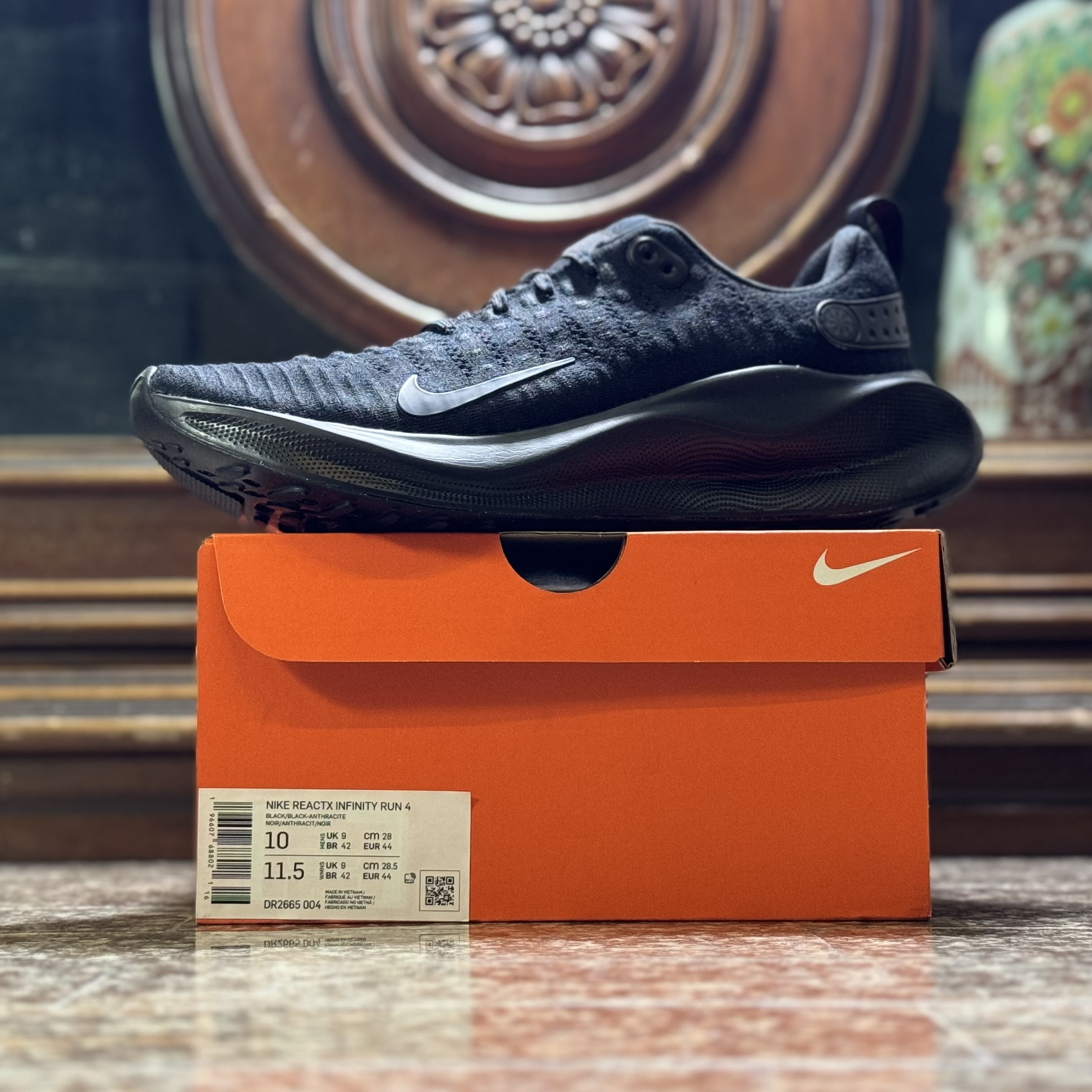 รองเท้าวิ่ง Nike ReactX Infinity Run 4 ‘TripleBlack’ (M8.5/9/9.5US)