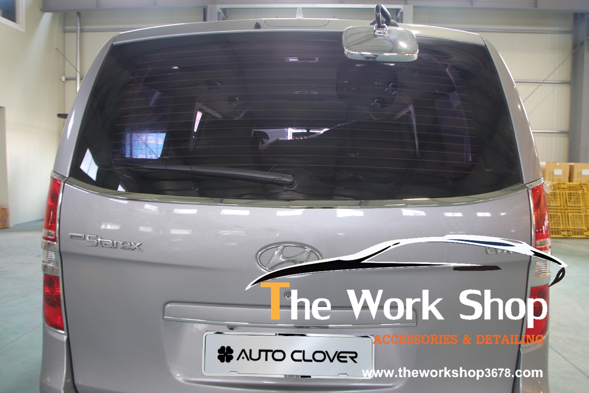 Chrome Rear Glass for H-1 | No Logo ( เส้นโครเมี่ยมแต่งกระจกด้านหลังแบบเรียบ )