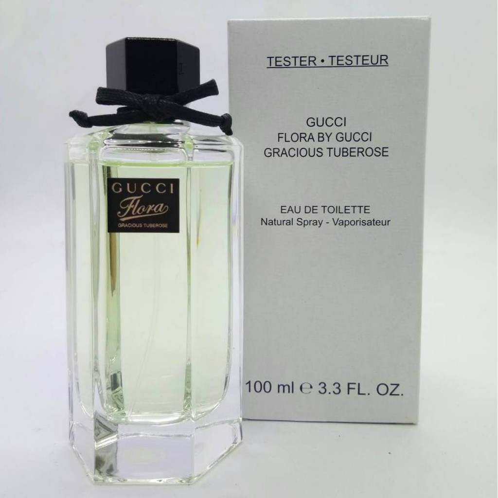 น้ำหอมแท้ GUCCI FLORA BY GUCCI GRACIOUS TUBEROSE FOR WOMEN EAU DE TOILETTE SPRAY 100 ML TESTER BOX ของใหม่ กล่องเทสเตอร์
