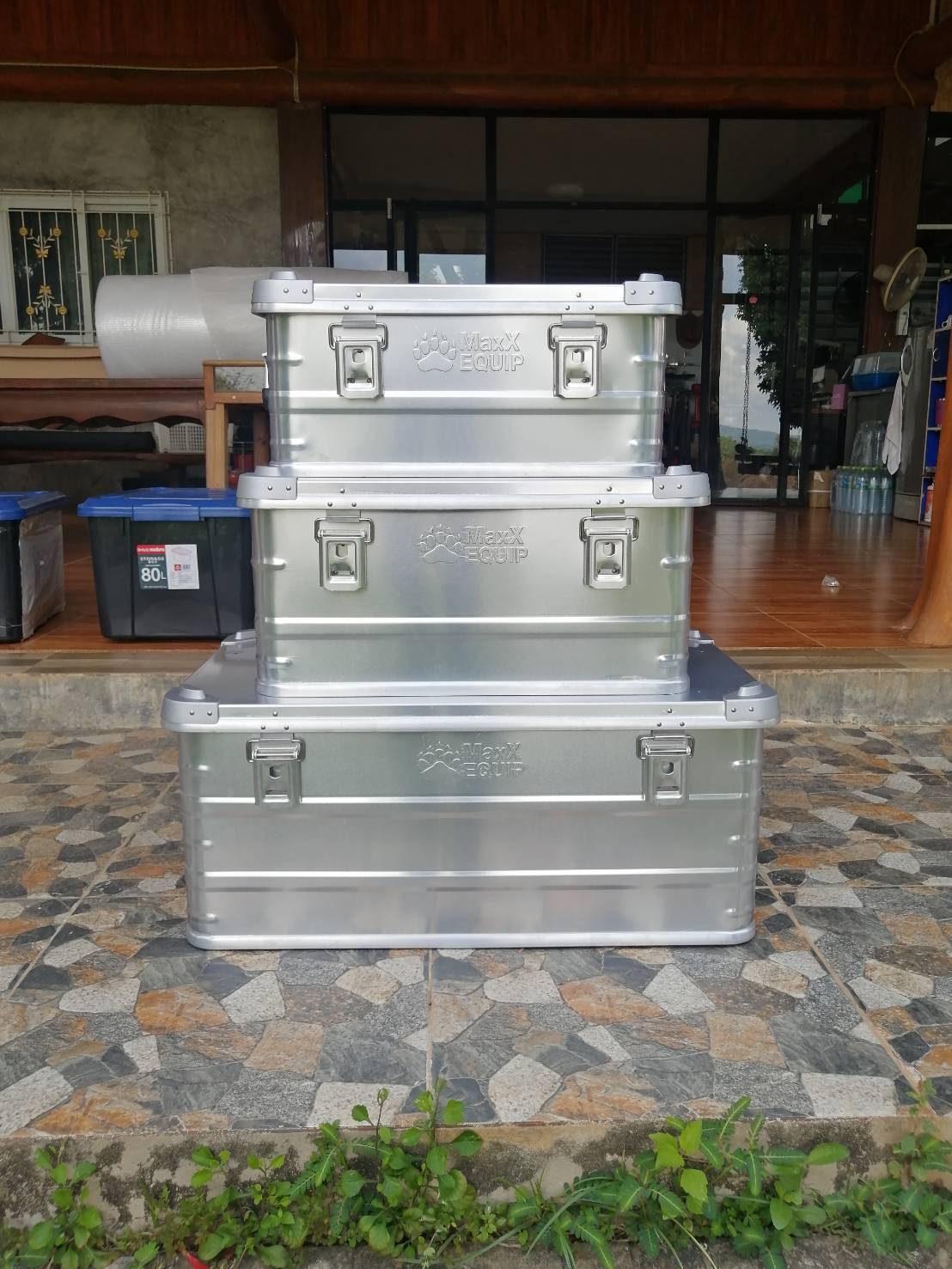 กล่อง alubox sliver Size M BY MaxX EQUIP