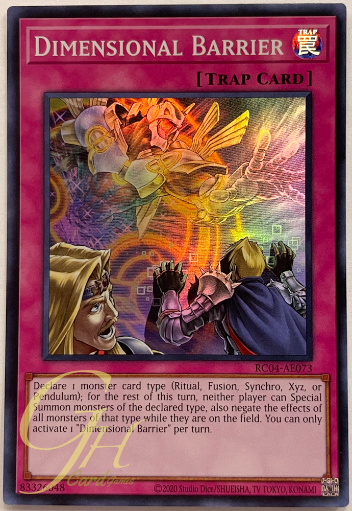 Yugioh [RC04-AE073] Dimensional Barrier (Super Rare)