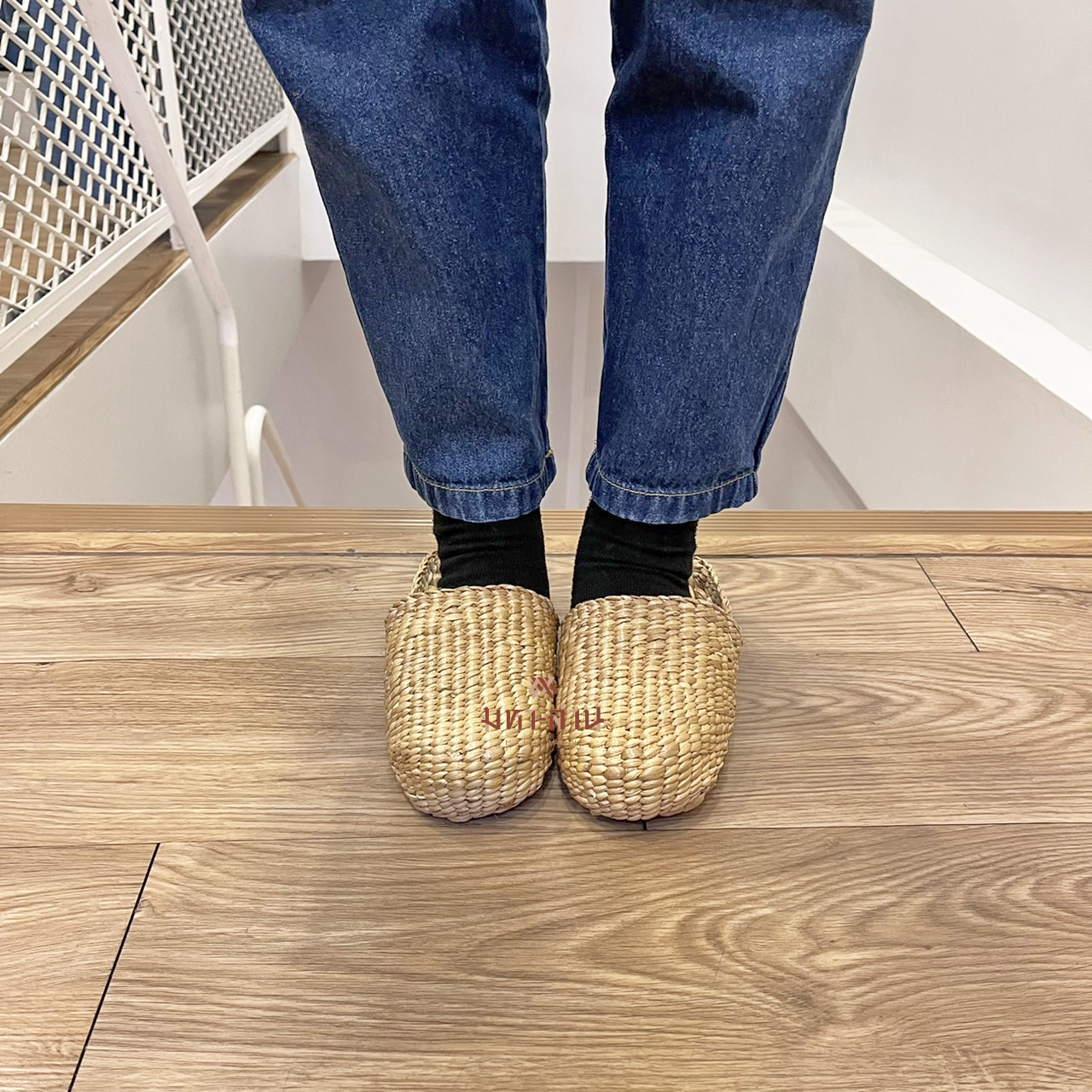 รองเท้าผักตบชวา รองเท้าใส่ในบ้าน รองเท้าสปา รองเท้าslipper สลิปเปอร์🌱