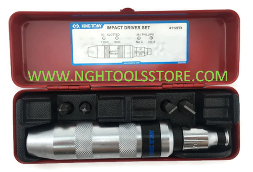 ชุดไขควงตอก รุ่น 4112FR ขนาด 1/2 ยี่ห้อ KING TONY
