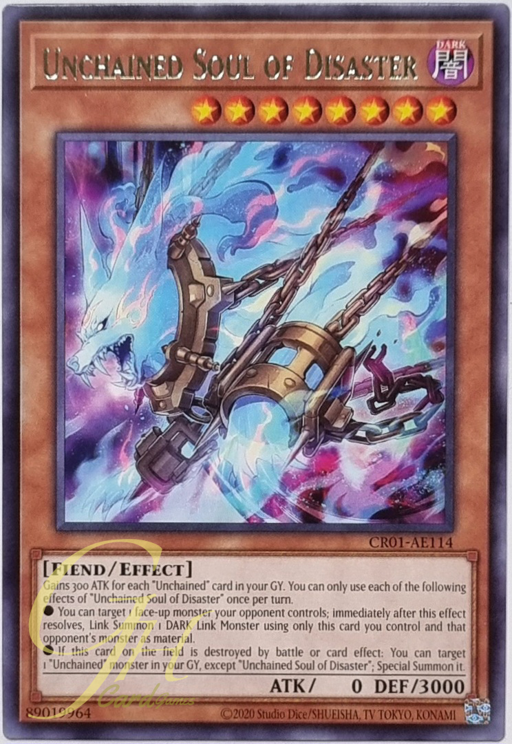 Yugioh [CR01-AE114] Unchained Soul of Disaster (Rare)
