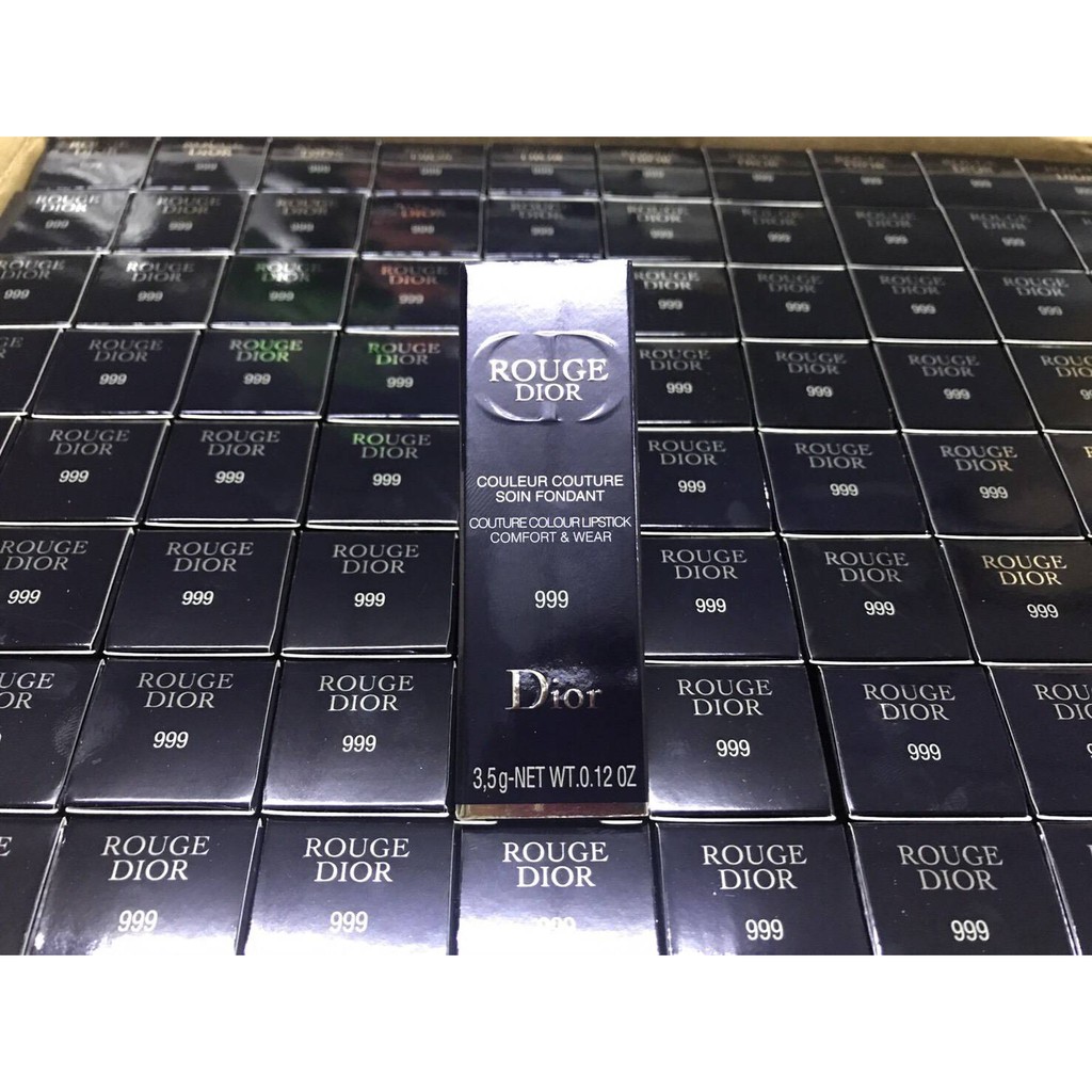 แท้ CHRISTIAN DIOR LIP STICK Rouge Dior Couleur Couture Soin Fondant 3.5g ของใหม่ เหมือนกับห้าง