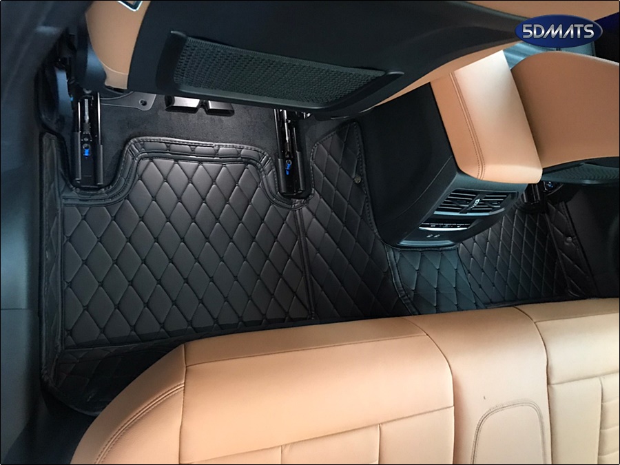 พรมปูพื้นรถยนต์ 6D BMW Series3 320d G20 (2019-26) พรม6D QJ VIP หนาพิเศษ สีดำ เต็มคัน