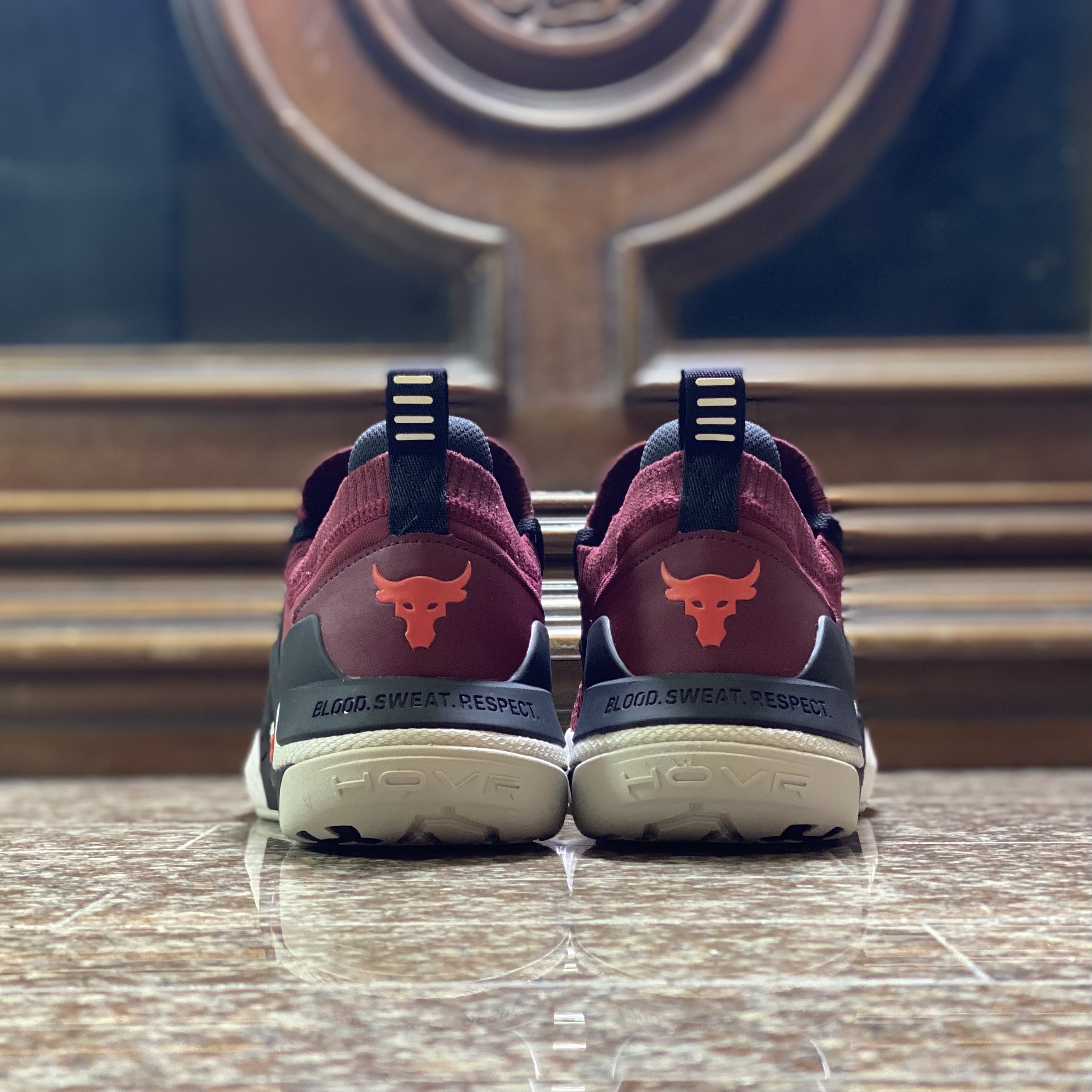 รองเท้าเทรนนิ่ง Under Armour Project Rock 4 ‘Burgundy’ (M8US)