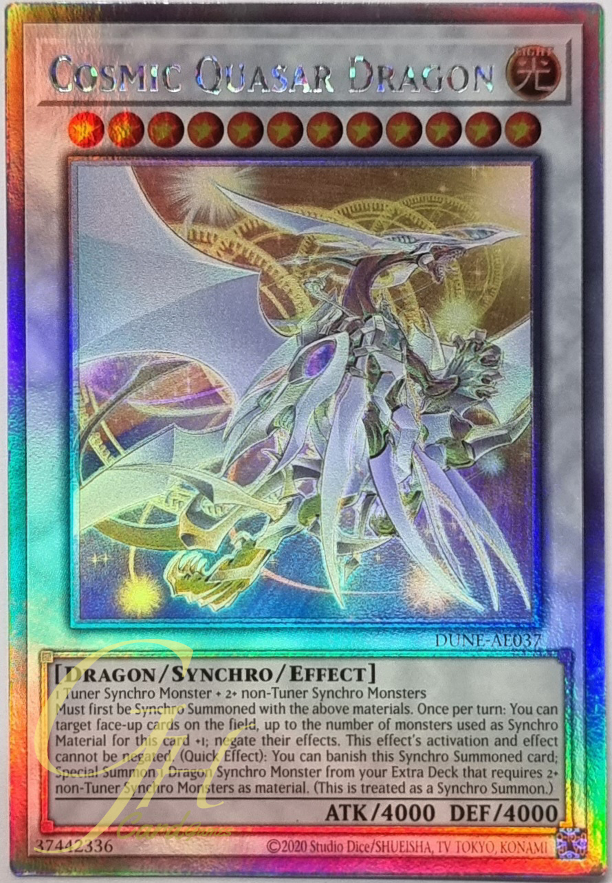 Yugioh [DUNE-AE037] Cosmic Quasar Dragon (Holographic Rare)