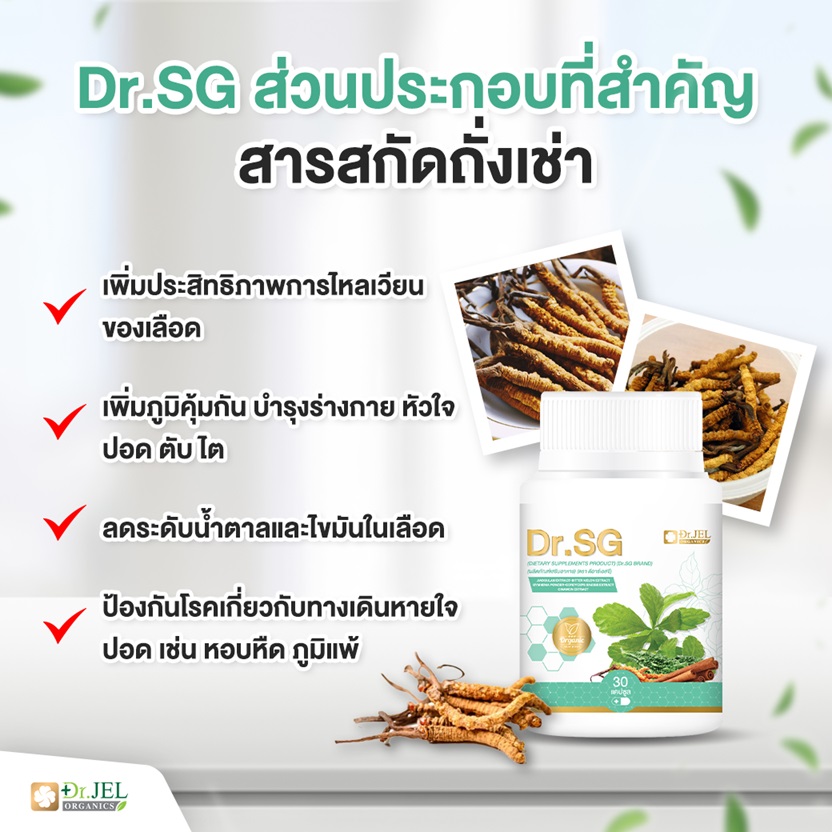 อาหารเสริม Dr.SG สารสกัดถั่งเช่า 
