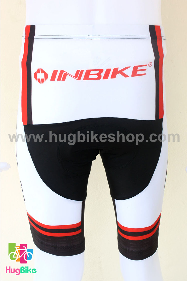 ชุดจักรยานแขนสั้นทีม INBIKE 16 (01) สีดำขาวแดง