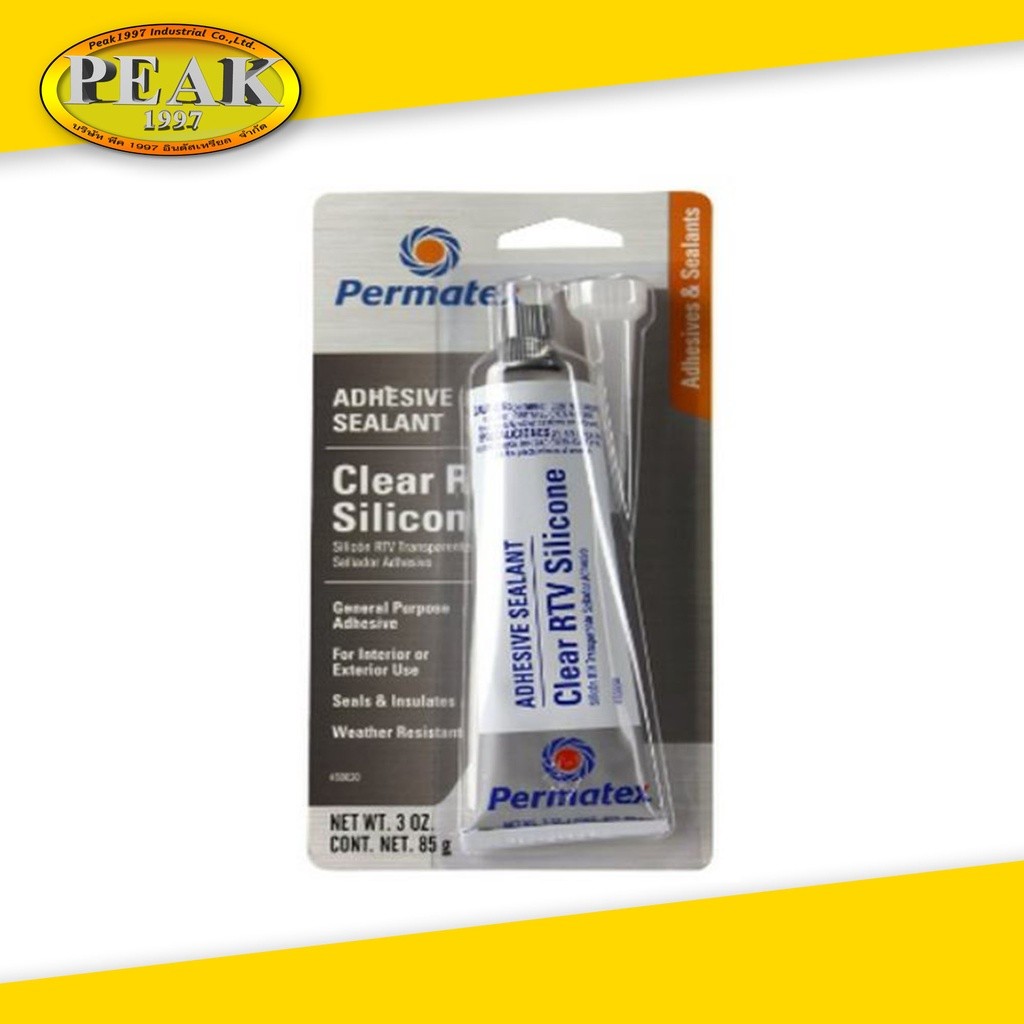 Permatex #66BR Clear RTV Silicone กาวยางซิลิโคนสีใส (80050) 85g.