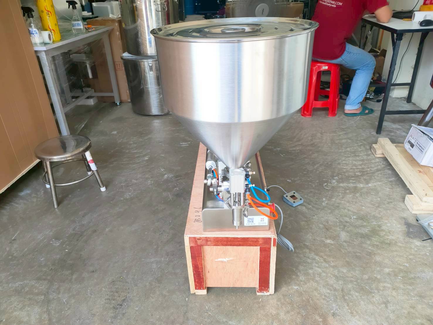 เครื่องบรรจุของเหลวแบบแนวนอน ครีม ซอสอาหาร ซอสมะเขือ G1WTD