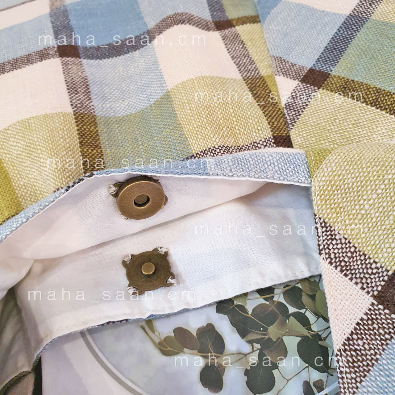 กระเป๋าผ้าสะพาย ทรง6เหลี่ยม คละสี 💮