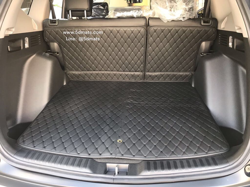 พรมปูพื้นรถยนต์6D NEW CR-V G5 SUV5ที่นั่ง รุ่นVIP แบบหนา 13 มิล สีดำ เต็มคัน