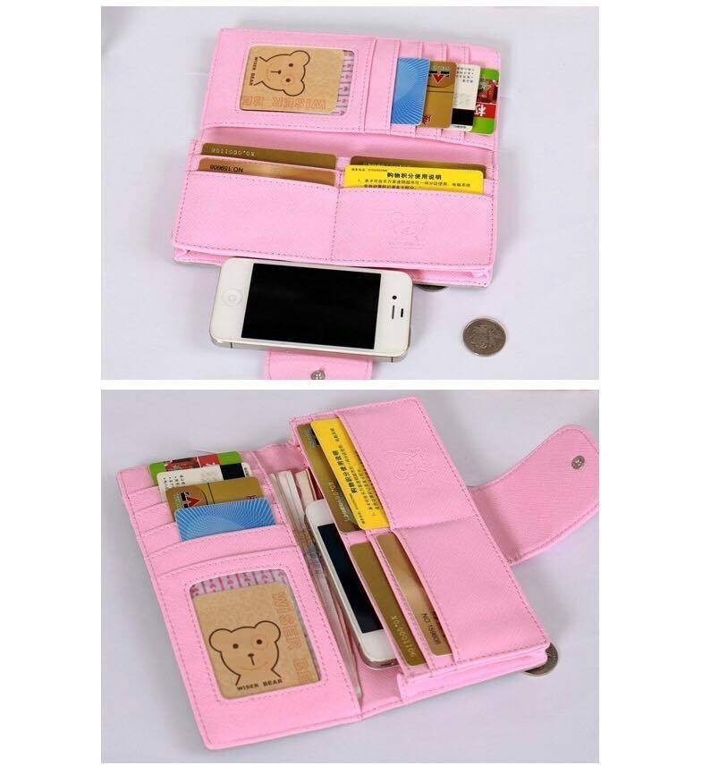 กระเป๋าสตางค์ใบยาว ใส่มือถือได้