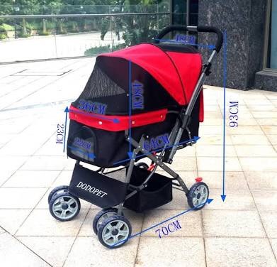 รถเข็นสัตว์เลี้ยง รับน้ำหนักได้ 25 กิโลกรัม