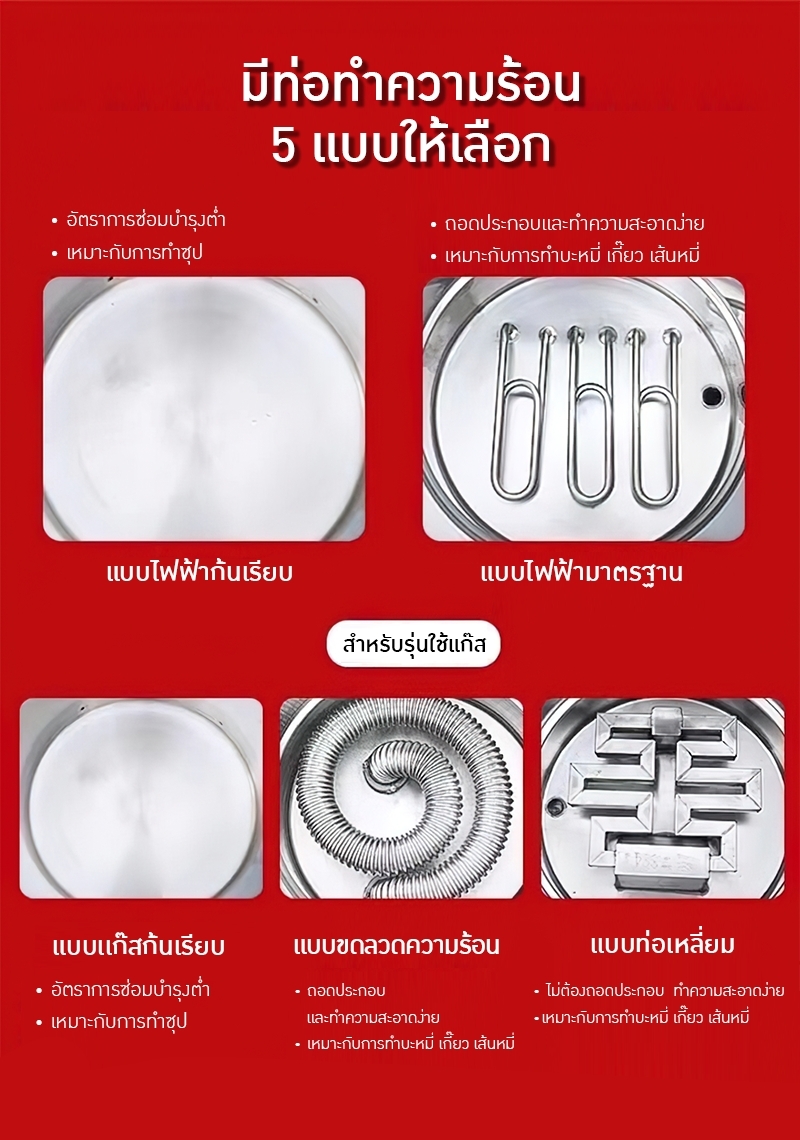 หม้อต้มอาหารแบบ เตาไฟฟ้า/แก๊ส GGO-01