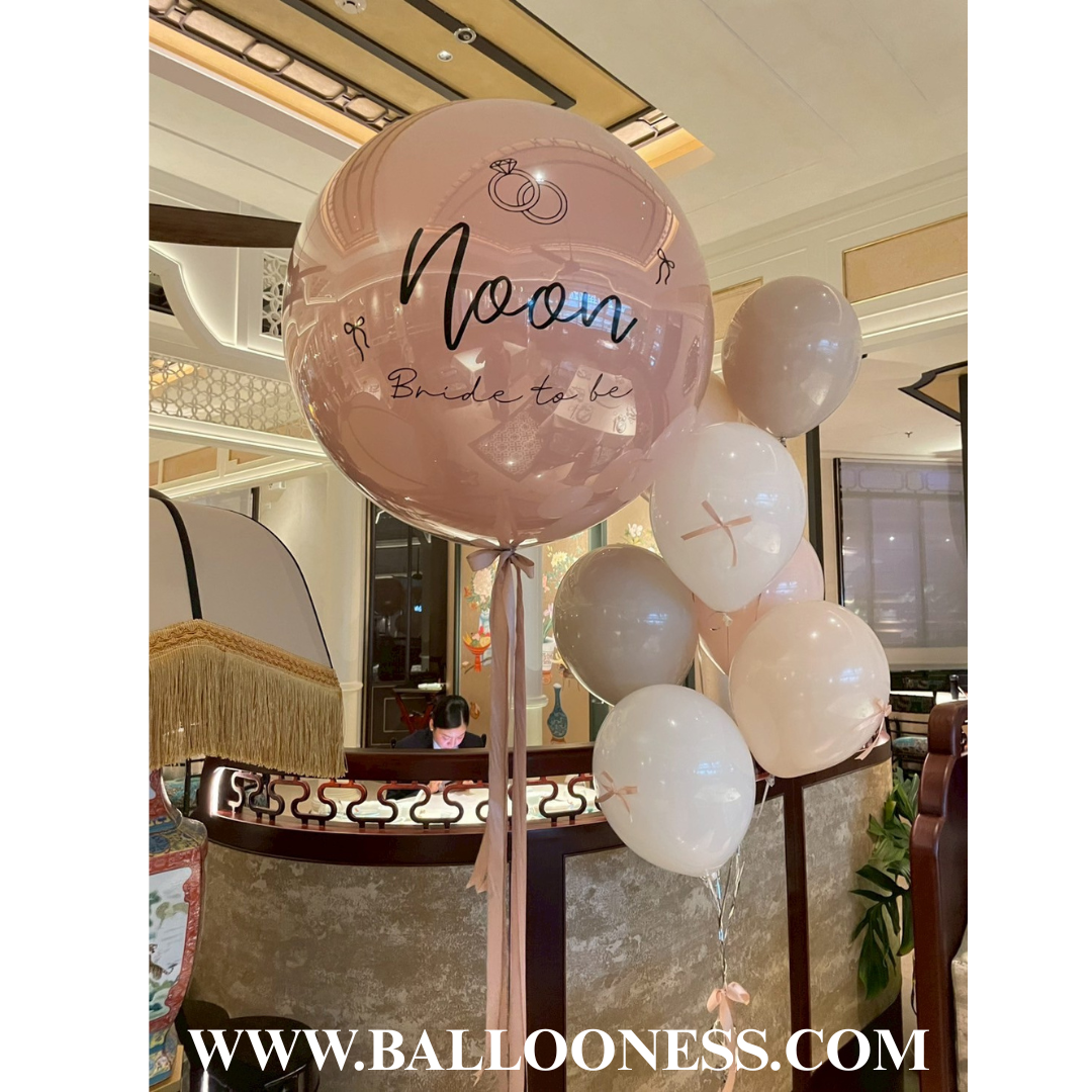 เซทลูกโป่งBride to be ขนาด 36นิ้ว 1ลูก + ช่อลูกโป่ง 7ลูก 1ช่อ