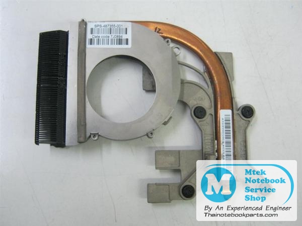 MT02071 ฮีทซิ้งค์ระบายความร้อนโน๊ตบุ๊ค Compaq CQ40 - 487355-001, AT03Y0010C0 Cooling Heatsink (มือสอง) 2