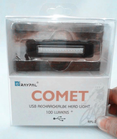 ไฟจักรยาน RAYPAL รุ่น COMET ชาร์ต USB RPL-2261