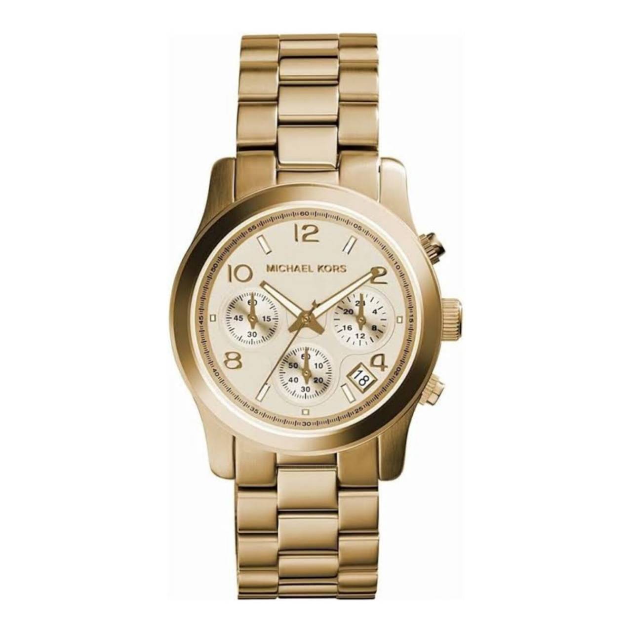 นาฬิกา Michael Kors Midsized Chronograph Gold-Tone Unisex Watch MK5055 Size 38 mm