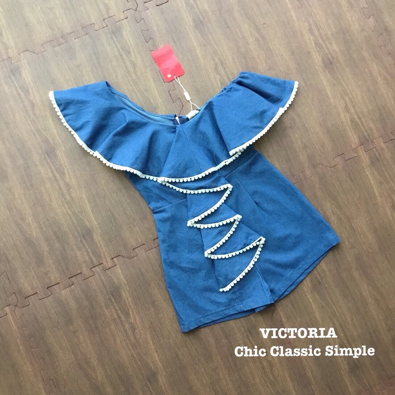 จั๊มสูทยีนส์ผ้ายืด