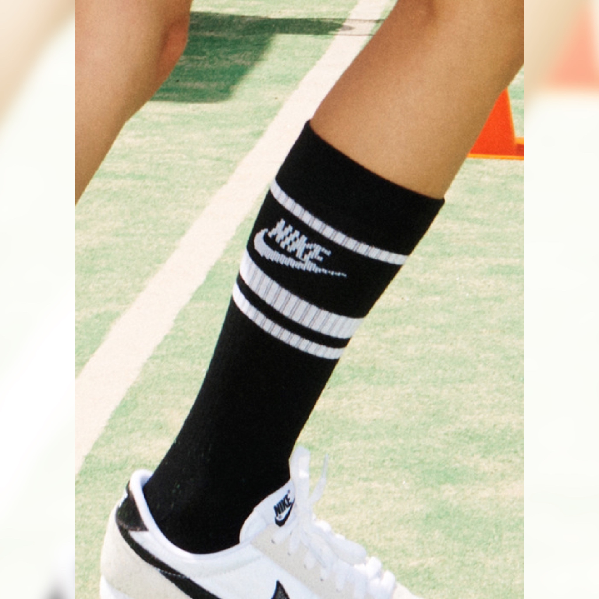 ถุงเท้า Nike Dri-Fit Swoosh Fly Crew Socks ‘BLACK’ (M,L)