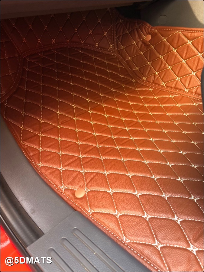 พรมปูพื้นรถยนต์ 6D MAZDA BT-50 PRO 4ประตู (2012-19) พรมหนัง6D เกรดA 12มิล เต็มคัน 3ชิ้น