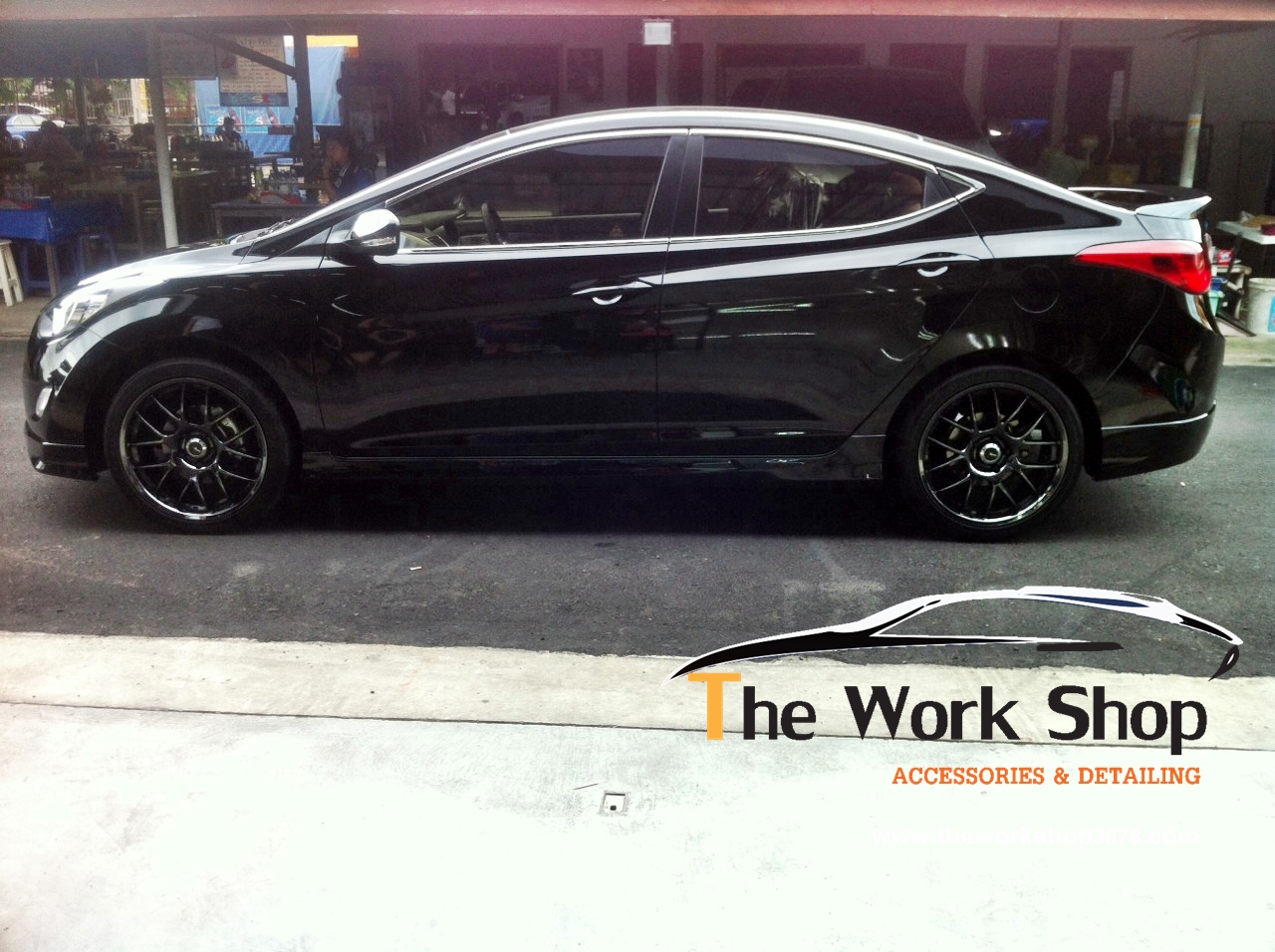 Body Kit for Elantra ( Front 1, Rear 1, Side Skirt 2 ) ชุดแต่งรอบคันหน้า 1 หลัง 1 และด้านข้าง 2