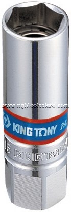 ลูกบ็อกหัวเทียน แกนแม่เหล็ก รู3/8 หกเหลี่ยม KING TONY