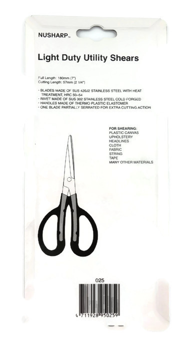 กรรไกรเอนกประสงค์ ขนาด 7 นิ้ว ยี่ห้อ NUSHARP