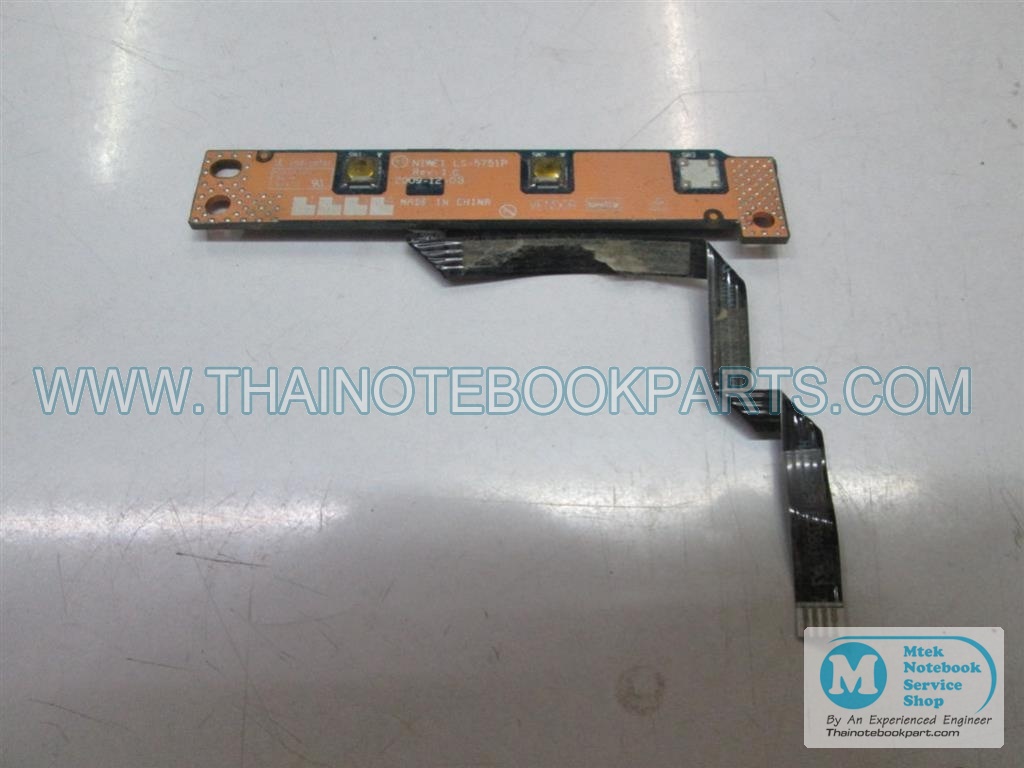 MT06117 แผงวงจรสวิตช์โน้ตบุ๊ค Lenovo IdeaPad Z465 - LS-5751P Notebook Switch Board (มือสอง) 2