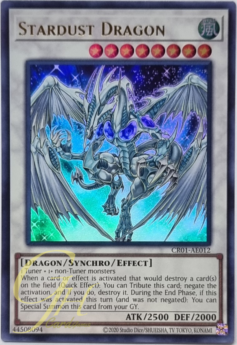 Yugioh [CR01-AE012] Stardust Dragon (Ultra Rare)