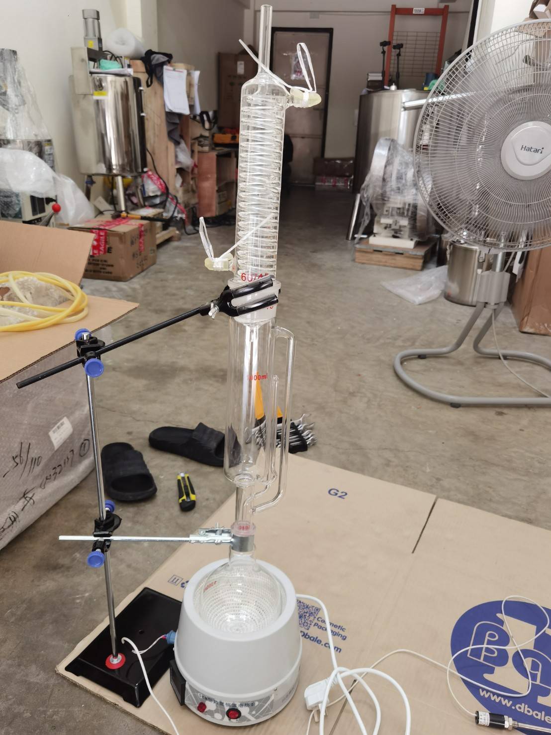 🌈HCH-01 เครื่องสกัดในห้องแล็บ สกัดน้ำมันหอมระเหย เครื่องกลั่นแก้ว เครื่องควบคุมความร้อนไฟฟ้า