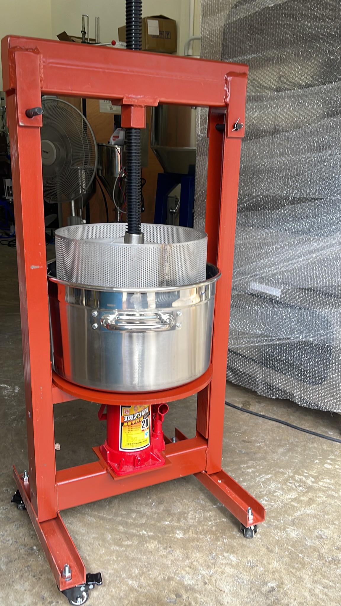 JJX-01 เครื่องกดน้ำมันหมู เครื่องคั่นน้ำผลไม้ 9L/14L/22L/98L