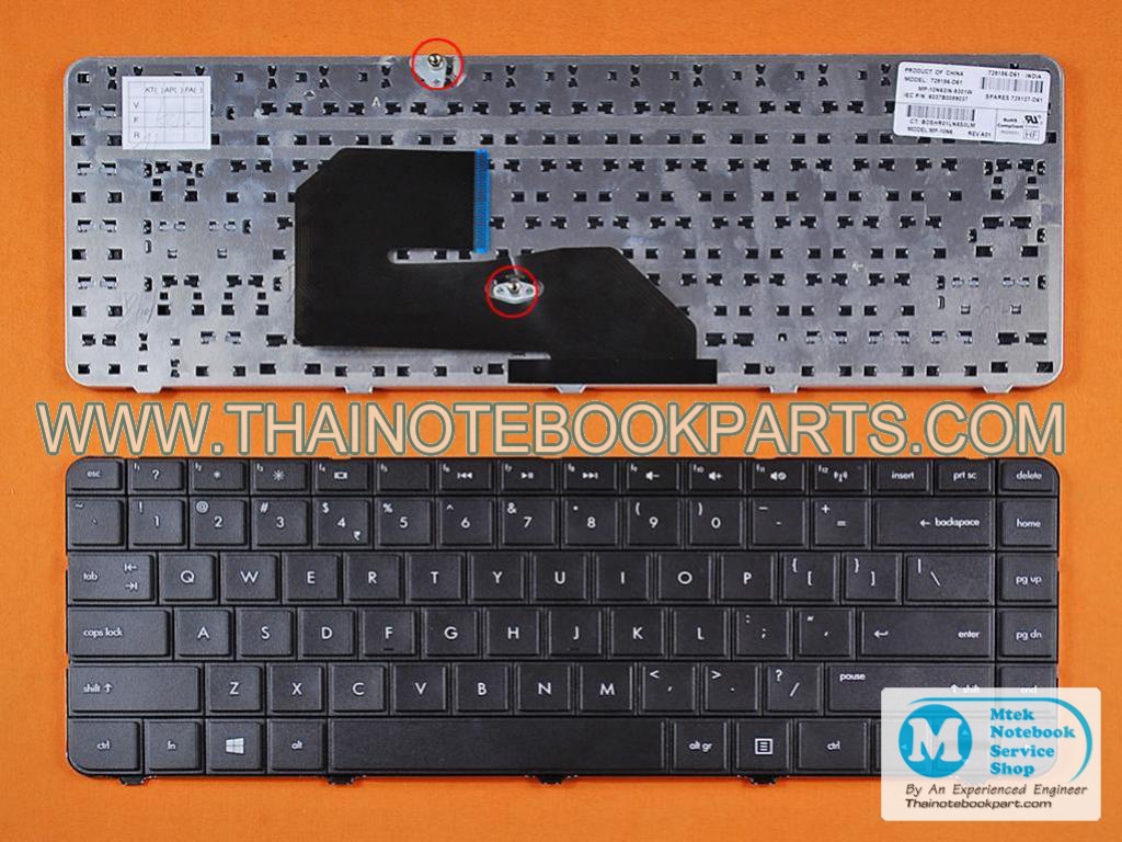 MT06685 คีย์บอร์ดโน๊ตบุ๊ค(Keyboard Laptop) For Hp Pavilion 242 G1 Black(For Win8) United States Us