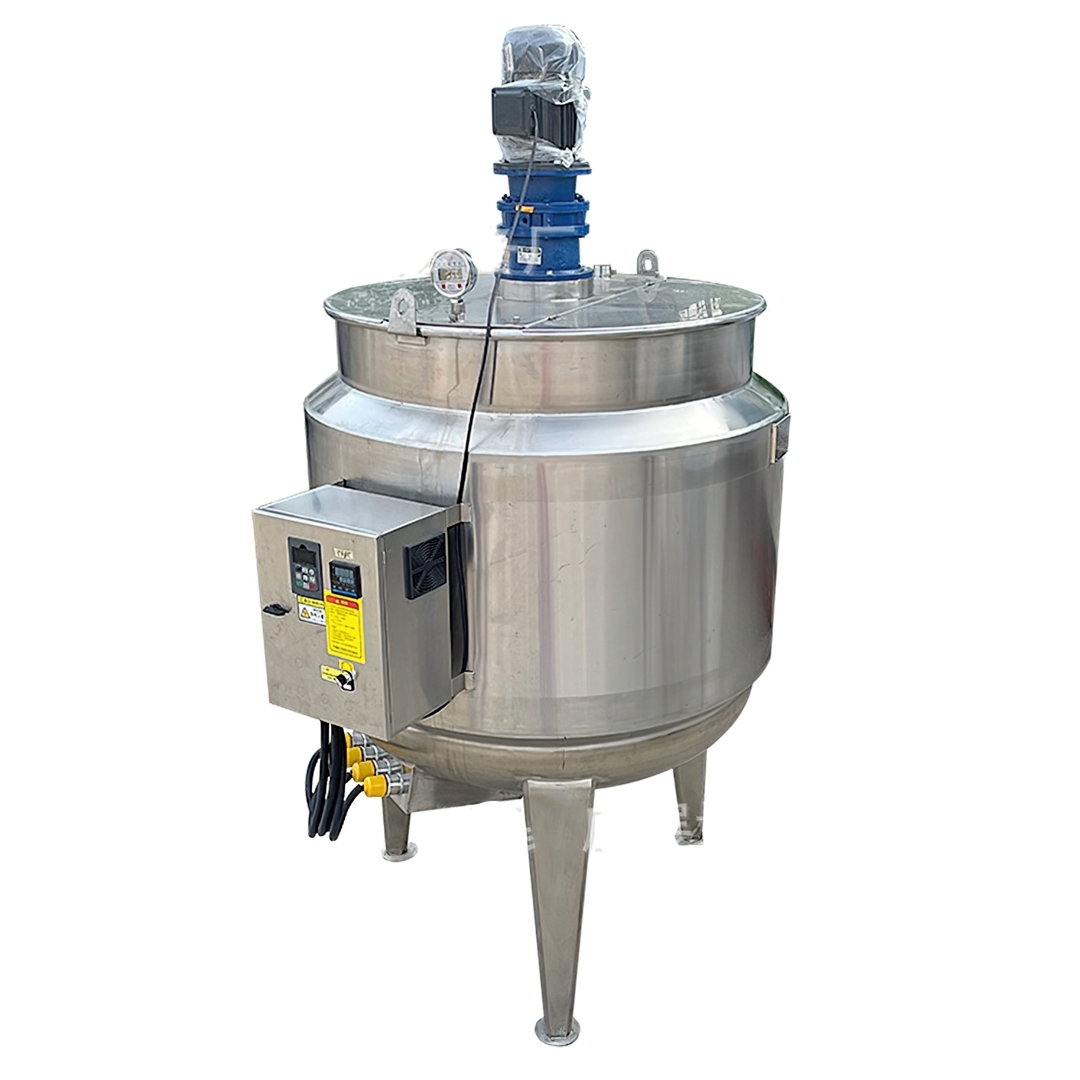 16467 ถังผสมพร้อมหัวปั่น ด้านบนหัวปั่น ด้านล่างหัวโฮโมจีไนเซอร์ Mixing tank 100L