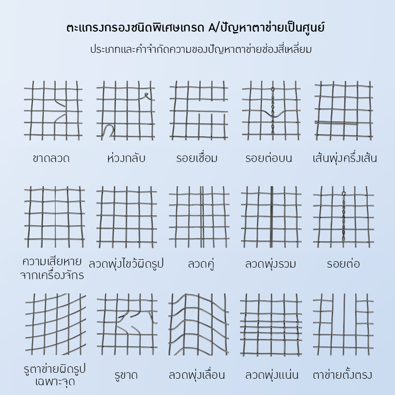 ตะแกรงร่อนวัตถุดิบ Raw Material Sieving Mesh 21041