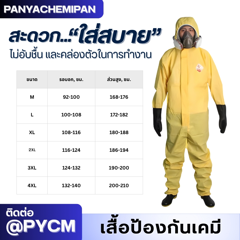 ชุดป้องกันสารเคมี TGT