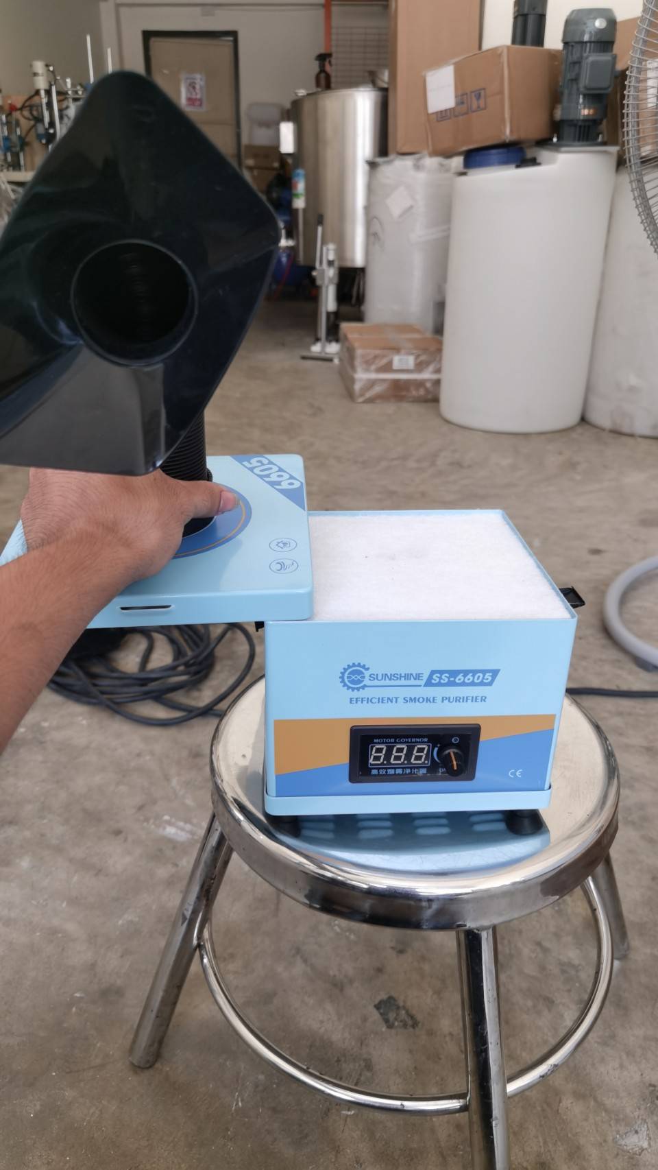 16640 เครื่องดูดควันมินิ powerful smoke purifier SS-6605